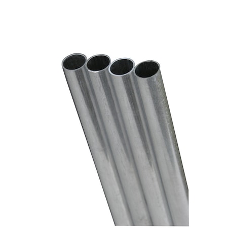K&S Precision Metals K&S 1/4 in. D X 12 in. L Round Aluminum Tube 83031